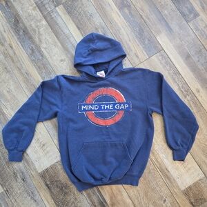Underground Navy Hoodie with Red Logo